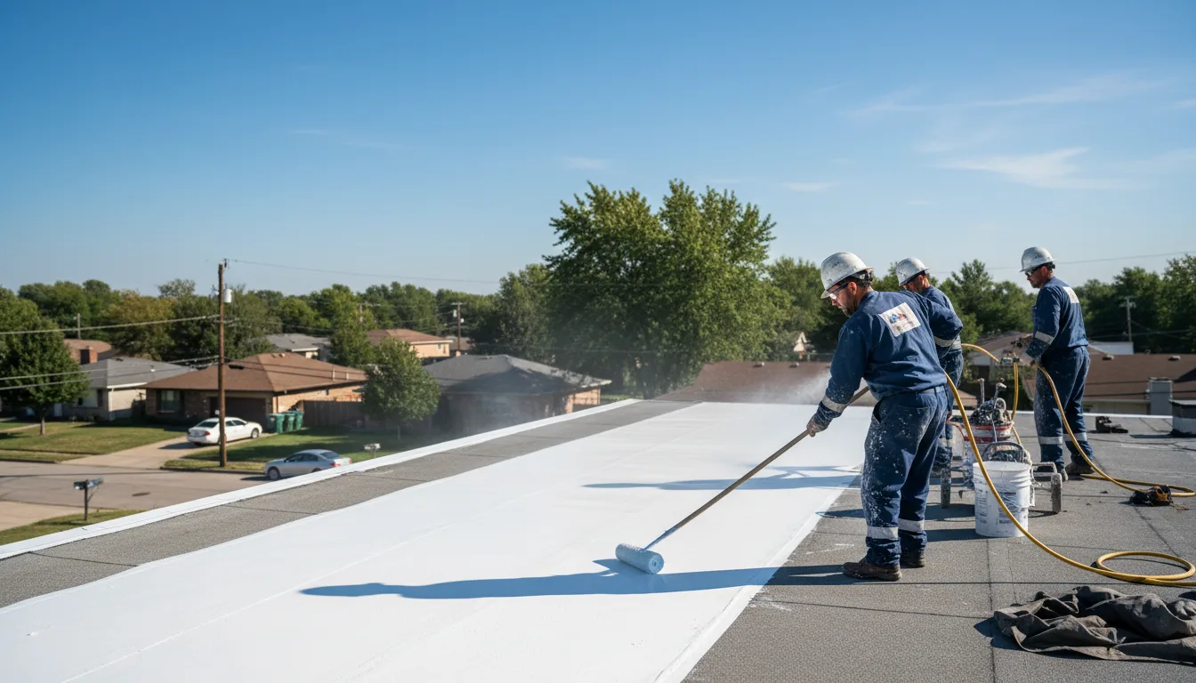 Commercial roof coating in Urich, MO near me